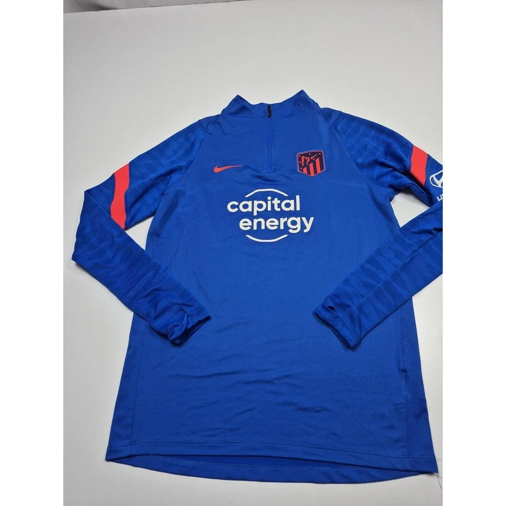 Atletico Madrid Jacket Mens Medium Blue La Liga Soccer Nike Dri-FIT Drill Top